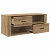 vidaXL Meuble TV Ch&ecirc;ne artisanal 100 x 35 x 40 cm Bois d'ing&eacute;nierie