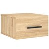 vidaXL Tables de chevet murales 2 pcs ch&ecirc;ne sonoma 35x35x20 cm