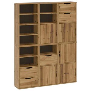 vidaXL Armoires lat&eacute;rales 6 pcs ODDA 40x24x79 cm bois massif pin