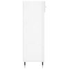 vidaXL Armoire &agrave; chaussure Blanc brillant 60x35x105 cm Bois ing&eacute;nierie