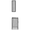 vidaXL Ensemble de meubles de salle de bain 2 pcs Sonoma gris