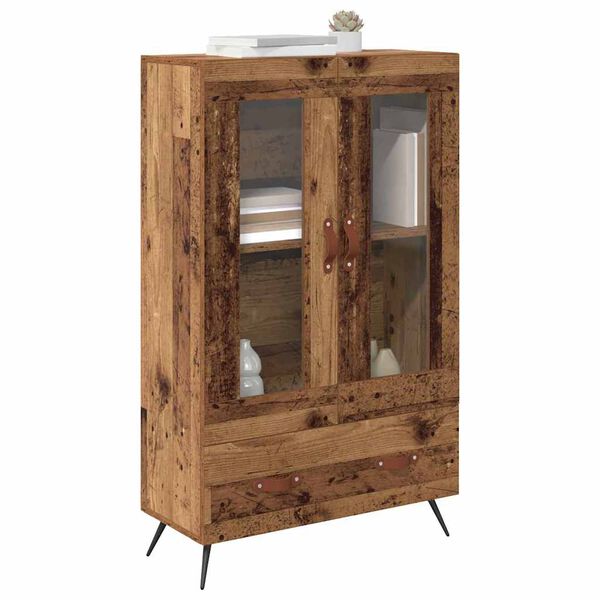 vidaXL Haut Armoire avec tiroir Bois Ancien 69,5 x 31 x 115 cm