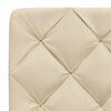 vidaXL Cadre de lit sans matelas cr&egrave;me 140x200 cm tissu