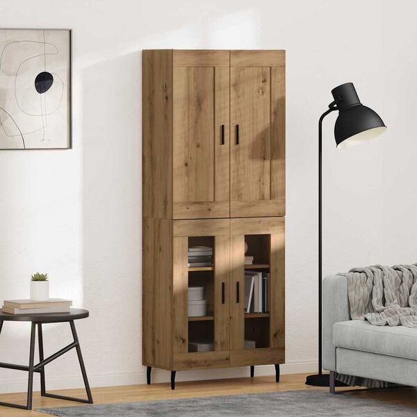 vidaXL Haut Armoire 2 pcs Ch&ecirc;ne artisanal Bois d'ing&eacute;nierie