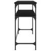 vidaXL Table console noir 100x35,5x75 cm bois d'ingénierie