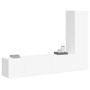 vidaXL Ensemble de meubles TV 3 pcs Blanc Bois d'ing&eacute;nierie