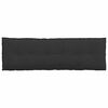vidaXL Coussin de Dos Noir 160 x 50 cm Tissu en microfibre