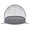 vidaXL Tente de plage gris escamotable imperméable