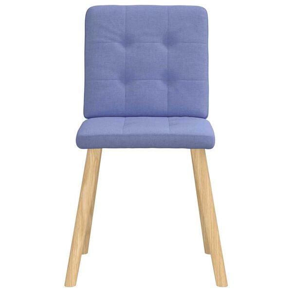 vidaXL Chaises &agrave; manger lot de 2 bleu jean tissu