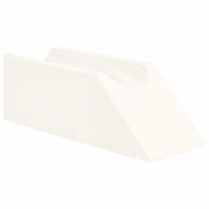 vidaXL Coussin pour les jambes 68 x 25 x 21,5 cm Ferme Mousse PU Blanc
