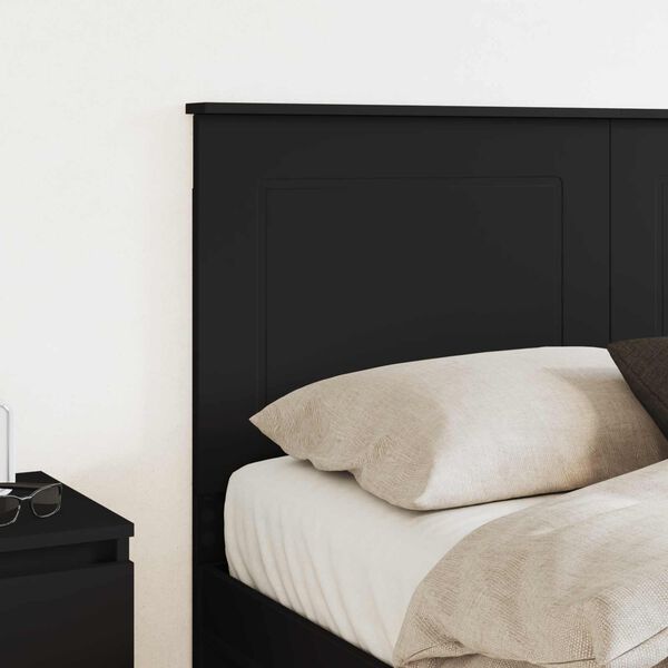 vidaXL T&ecirc;te de lit Ch&ecirc;ne noir 160 cm Bois d'ing&eacute;nierie