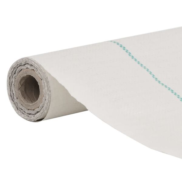 vidaXL Membrane anti-mauvaises herbes blanc 1,5x100 m PP
