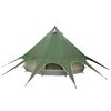 vidaXL Tente tipi avec toit avec &eacute;vent Vert et gris 600 x 600 x 347 cm