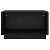 vidaXL Meuble TV Noir 60x35x35 cm Bois de pin massif