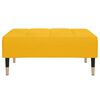 vidaXL Repose-pied Jaune 78x56x32 cm Velours