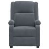 vidaXL Fauteuil inclinable Gris fonc&eacute; Velours