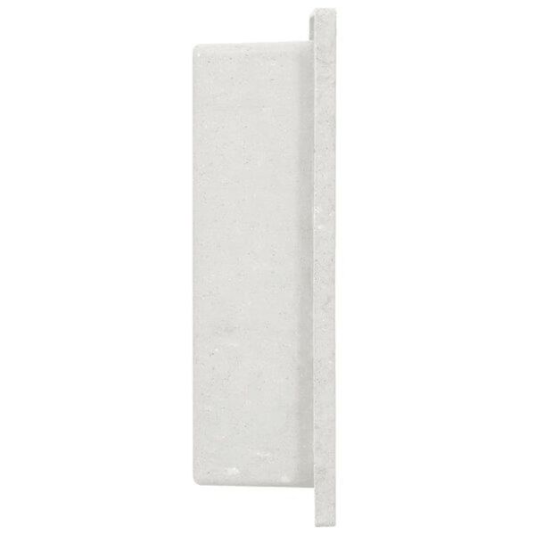 vidaXL Niche de douche blanc mat 41x36x10 cm