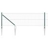 vidaXL Cl&ocirc;ture Euro avec des Pointes 25 x 0,6 m Acier recouvert de PVC