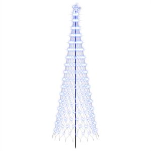 vidaXL Arbre de No&euml;l LED 300 cm 350 LED Bleu Fer Noir