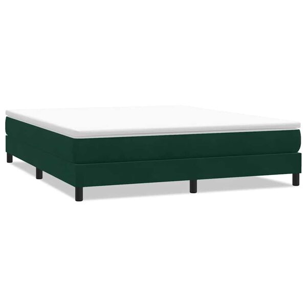 vidaXL Sommier &agrave; lattes de lit sans matelas vert fonc&eacute; 180x220 cm
