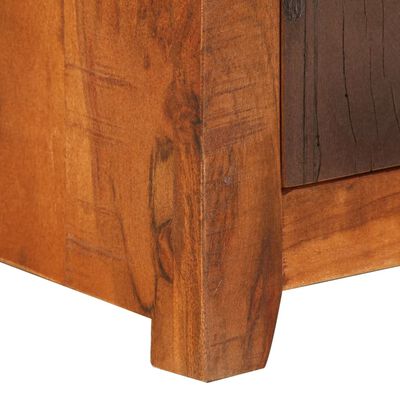 vidaXL Table de chevet Bois d'acacia solide et bois de récupération