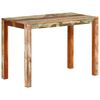 vidaXL Table de salle &agrave; manger 110x55x76cm Bois massif de r&eacute;cup&eacute;ration