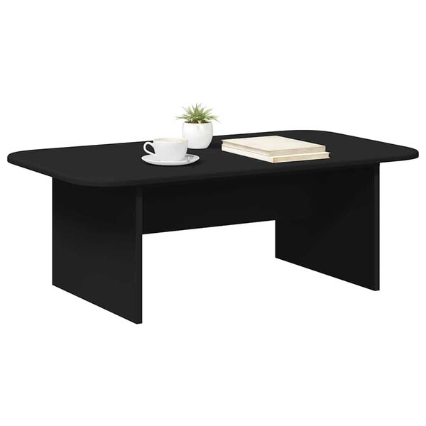 vidaXL Table basse Noir 93 x 53 x 33 cm Bois d'ing&eacute;nierie