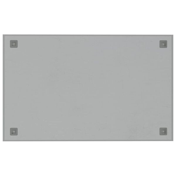 vidaXL Tableau noir magn&eacute;tique mural Blanc 80x50 cm Verre tremp&eacute;