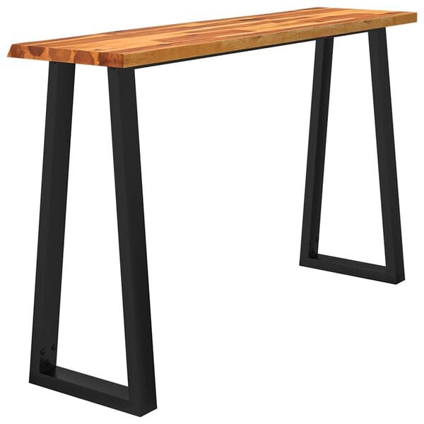 vidaXL Table console &agrave; live edge 140x40x80 cm bois d'acacia solide