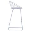 vidaXL Chaises de bar lot de 2 blanc similicuir