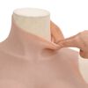 vidaXL Plastron en silicone naturel coupe D