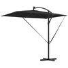 vidaXL Parasol banane à mât déporté Noir 294 x 200 x 254 cm