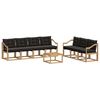 vidaXL Ensemble de canap&eacute;s d'ext&eacute;rieur 8 pcs Blanc et noir