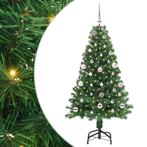 vidaXL Sapin de No&euml;l artificiel Vert 150 cm PVC, Acier et Plastique