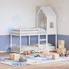 vidaXL Toit de lit pour enfants blanc 60x99x139,5cm bois de pin massif