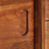 vidaXL Meuble TV 118x30x55 cm Bois d'acacia massif