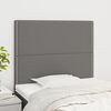 vidaXL T&ecirc;te de lit Gris fonc&eacute; 80x5x118/128 cm Tissu