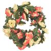 vidaXL Guirlandes de fleurs de Noël 6 pcs rose et champagne 240 cm