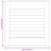 vidaXL Portes d'armoire &agrave; persiennes 4pcs blanc 39,5x39,4cm pin massif