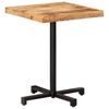 vidaXL Table de bistro Carrée 60x60x75 cm Bois de manguier brut