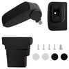 vidaXL Accoudoir de voiture noir 17x32x(37-53) cm ABS
