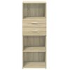 vidaXL Buffet haut ch&ecirc;ne sonoma 45x42,5x124 cm bois d'ing&eacute;nierie