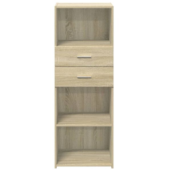 vidaXL Buffet haut ch&ecirc;ne sonoma 45x42,5x124 cm bois d'ing&eacute;nierie
