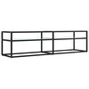 vidaXL Meuble TV Marbre blanc 160x40x40,5 cm Verre tremp&eacute;