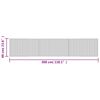vidaXL Tapis rectangulaire marron 60x300 cm bambou