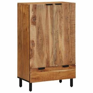 vidaXL Haut Armoire Natural 60 x 33,5 x 100 cm Bois d'Acacia Massif
