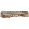 vidaXL Ensemble de canap&eacute;s d'ext&eacute;rieur 7 pcs Gris Naturel et Clair