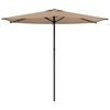 vidaXL Parasol de jardin 270 x 270 cm Polyester Rectangulaire Taupe