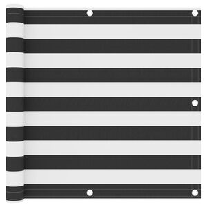 vidaXL &Eacute;cran de balcon Anthracite et blanc 90x300 cm Tissu Oxford