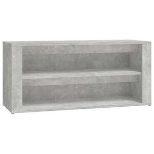 vidaXL &Eacute;tag&egrave;re &agrave; chaussures Gris b&eacute;ton 100x35x45 cm Bois d'ing&eacute;nierie